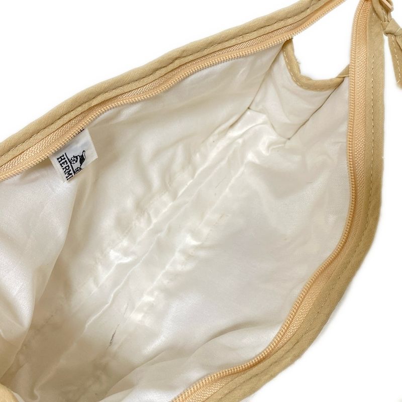 Hermes Pouch - Beige X Ivory Embroidery Sun