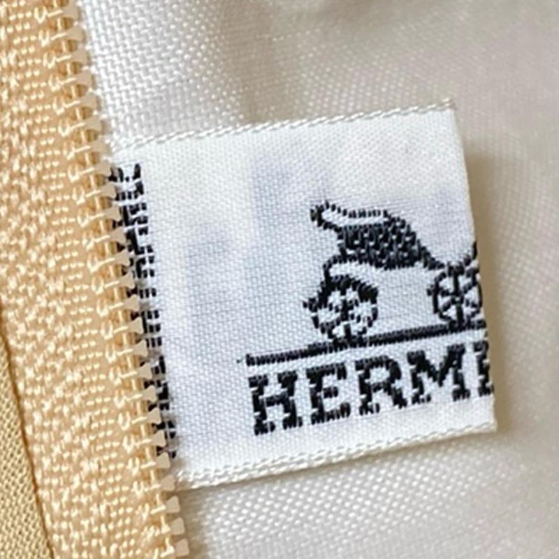 Hermes Pouch - Beige X Ivory Embroidery Sun