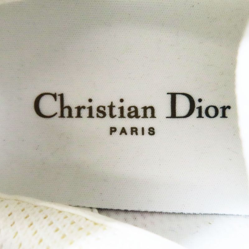 Unused Christian Dior Vibe Sneakers Mesh Low Cut Shoes White 39 26cm (10.24in)
