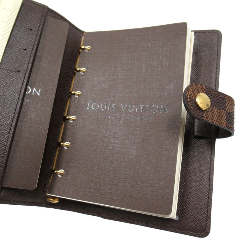 Louis Vuitton Damier Agenda PM Notebook Cabas - Case R20700 Brown Men's Women's