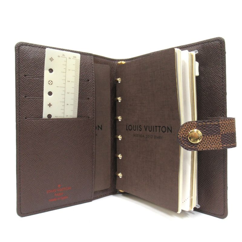 Louis Vuitton Damier Agenda PM Notebook Cabas - Case R20700 Brown Men's Women's