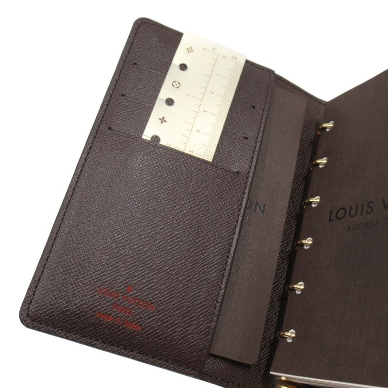Louis Vuitton Damier Agenda PM Notebook Cabas - Case R20700 Brown Men's Women's