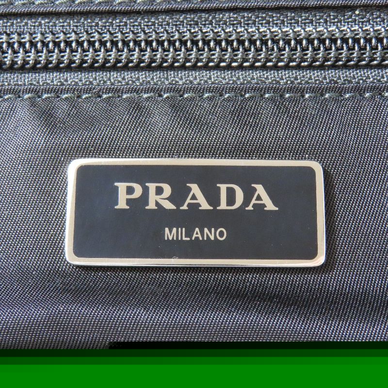 Prada Triangle Logo Rucksack Bag Backpack Daypack Triangle Plate Tessuto Nylon