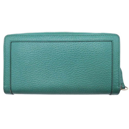Gucci Double G Logo Bamboo Long Wallet Long Wallet Round Zipper With Coin Purse