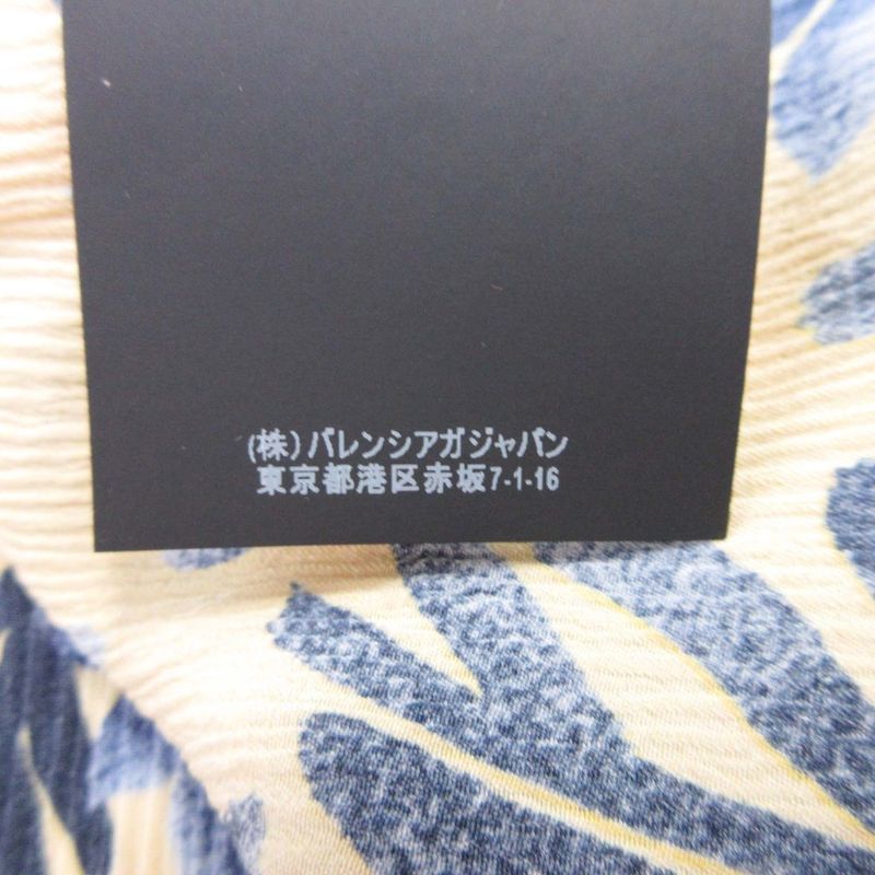 18ss Balenciaga Floral Silk Blouse Shirt Pullover Tops Long Sleeve Allover