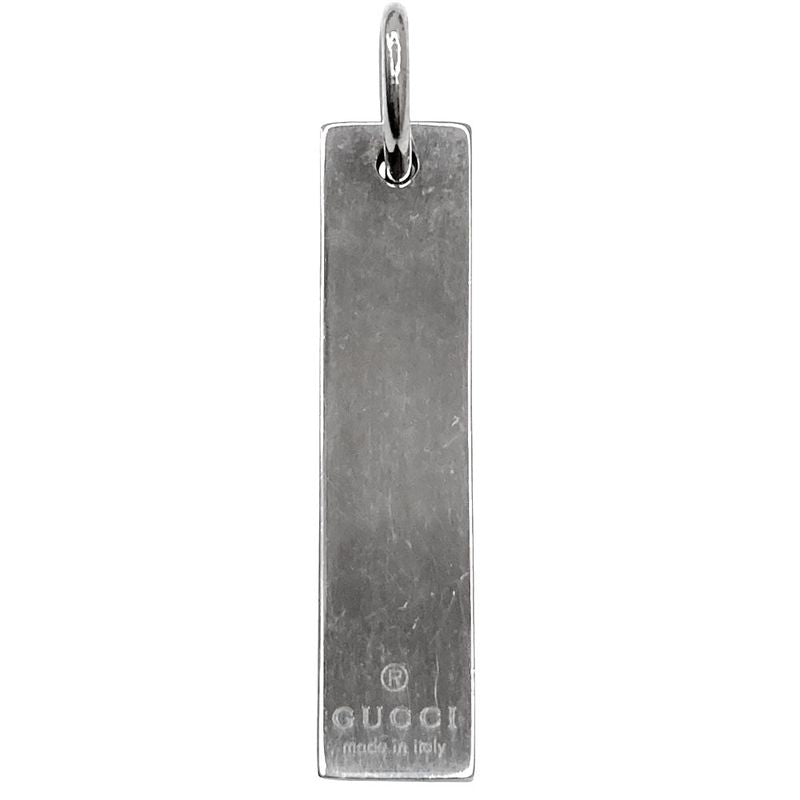 Gucci Bar Necklace Top 925 Silver Men's Women's Used