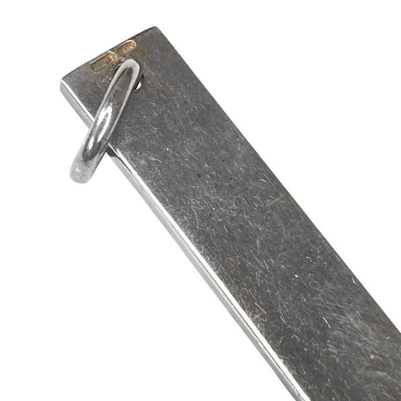 Gucci Bar Necklace Top 925 Silver Men's Women's Used