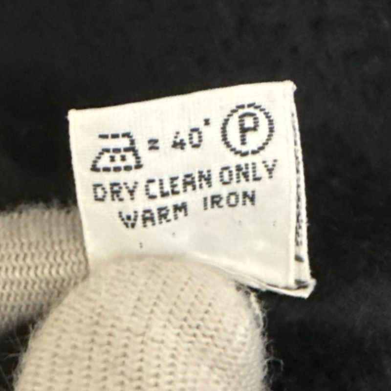 Fendi 100% Cashmere Muffler With Fur Corsage Black Ladies Used