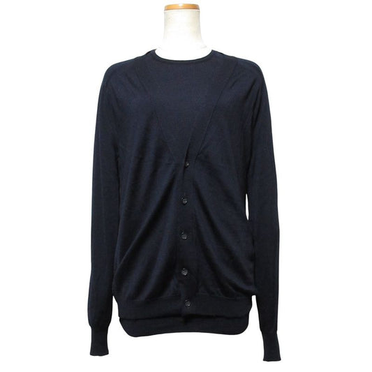 Good Item Balenciaga Wool Silk Cashmere V-neck Cardigan Pullover Ensemble Knit
