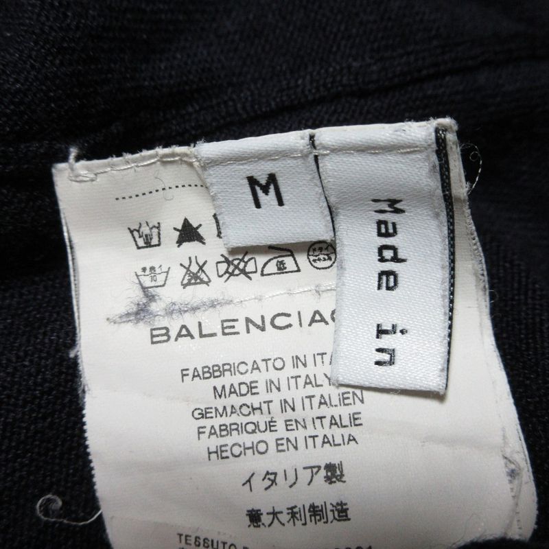 Good Item Balenciaga Wool Silk Cashmere V-neck Cardigan Pullover Ensemble Knit