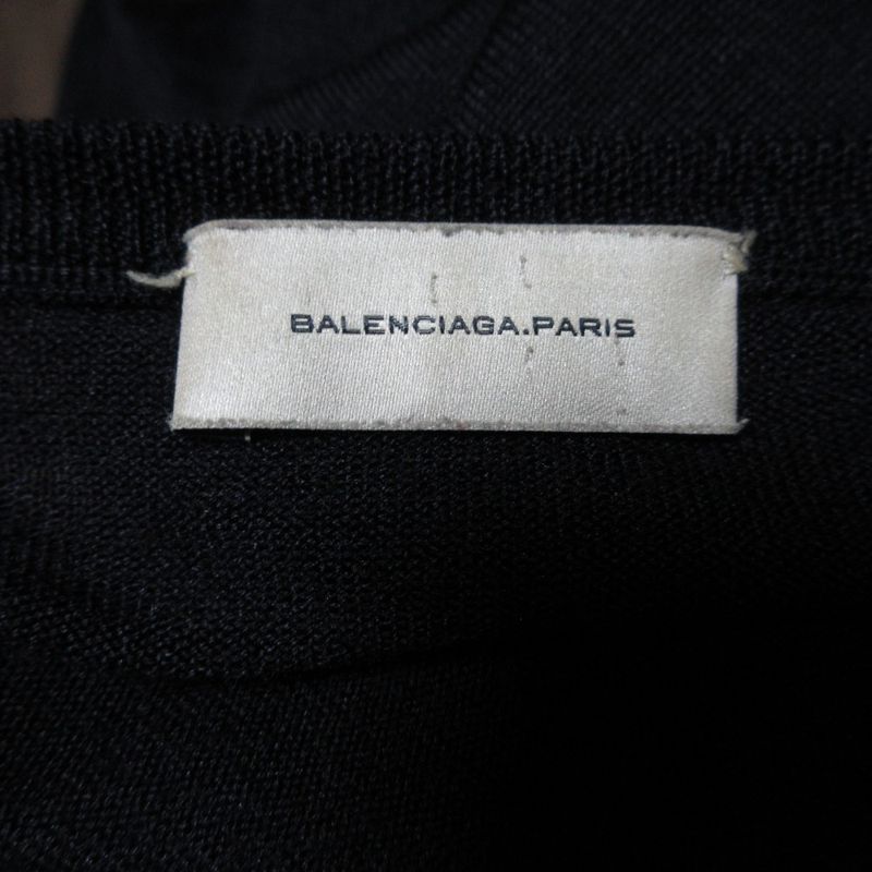 Good Item Balenciaga Wool Silk Cashmere V-neck Cardigan Pullover Ensemble Knit