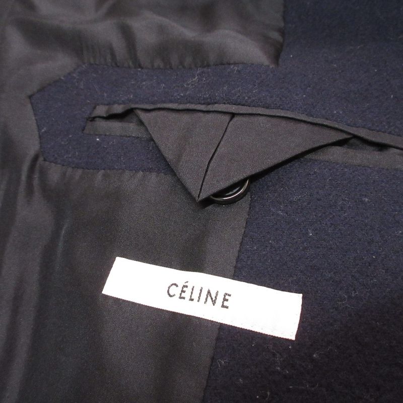 Good Item Celine Phoebe Period Long Chester Coat Crombie Coat 2 8H28 7165 Size