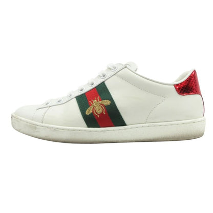 Good Quality Gucci Ace Embroidered Sneakers Shoes Low Cut 431942 Size 35.5