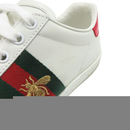 Good Quality Gucci Ace Embroidered Sneakers Shoes Low Cut 431942 Size 35.5
