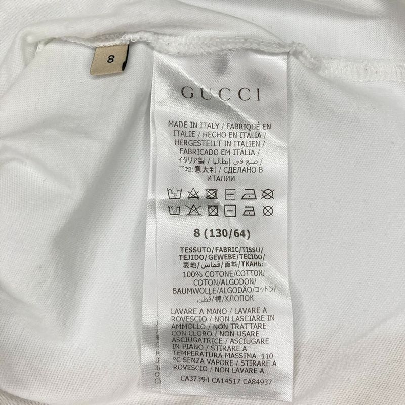 Good Quality Gucci Logo Print Crew Neck Short Sleeve T-shirt Cut And Sew Kids