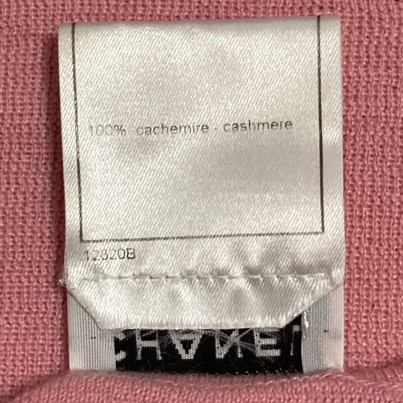 Chanel 100% Cashmere Sleeveless Knit Sweater Vest Size 38 Pink 02P