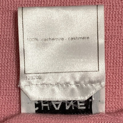 Chanel 100% Cashmere Sleeveless Knit Sweater Vest Size 38 Pink 02P