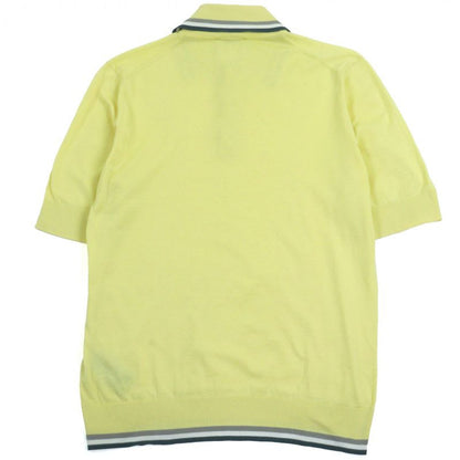 Hermes 21 SS 100% Cotton Light Hand Short Sleeve Knit Polo Shirt Cut And Sewn