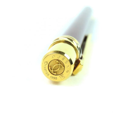 Cartier Trinity Marble Pattern Twist Ballpoint Pen Bordeaux