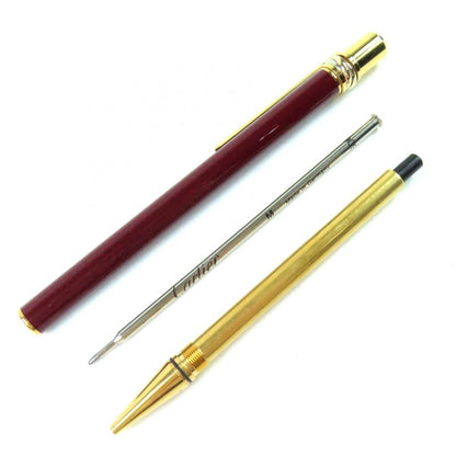 Cartier Trinity Marble Pattern Twist Ballpoint Pen Bordeaux