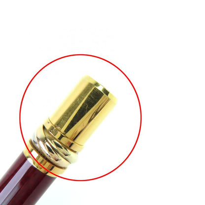 Cartier Trinity Marble Pattern Twist Ballpoint Pen Bordeaux