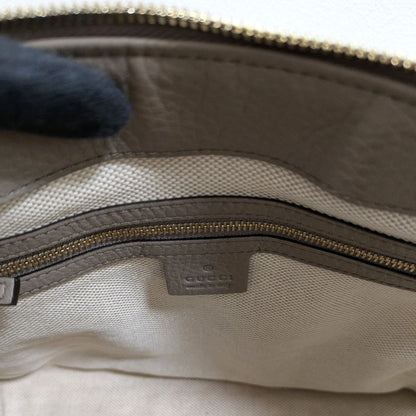 Gucci Soho Interlocking 2WAY Bag 308362 Greige Ladies Used