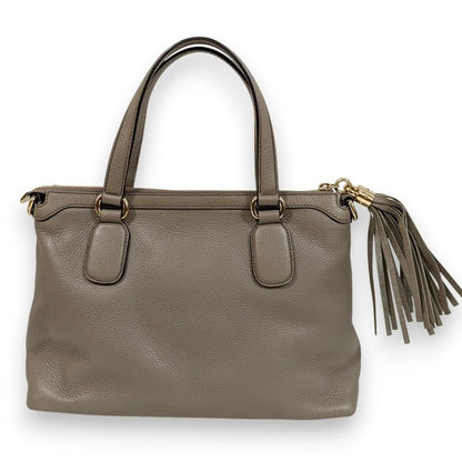 Gucci Soho Interlocking 2WAY Bag 308362 Greige Ladies Used