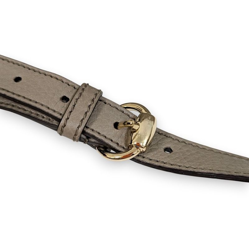 Gucci Soho Interlocking 2WAY Bag 308362 Greige Ladies Used