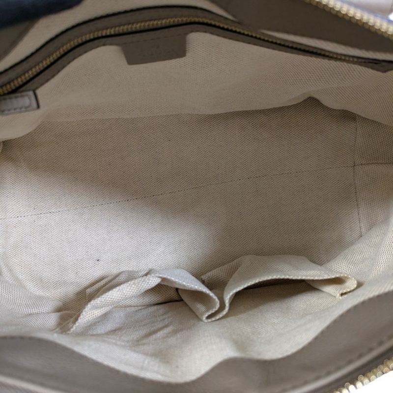 Gucci Soho Interlocking 2WAY Bag 308362 Greige Ladies Used