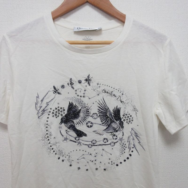 Christian Dior Logo Bird Print T-Shirt Cut And Sewn 243 T09 Ge459 22SS