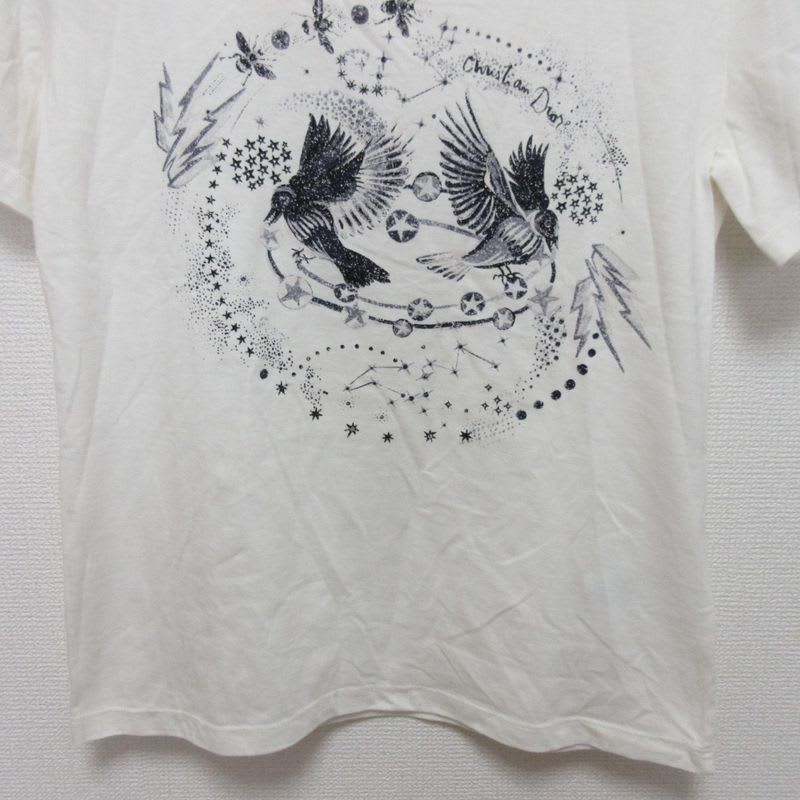 Christian Dior Logo Bird Print T-Shirt Cut And Sewn 243 T09 Ge459 22SS