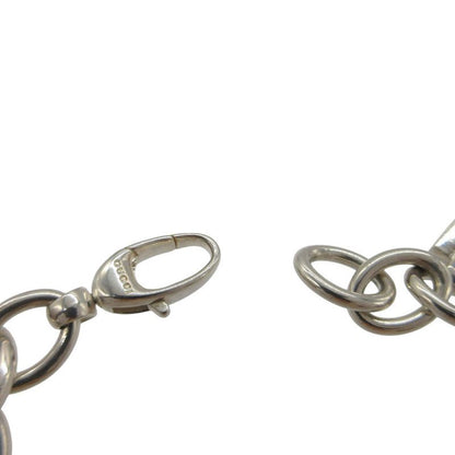Gucci 5 Charm Bamboo G Logo Dog Tag Icon Bracelet Silver 925 0524