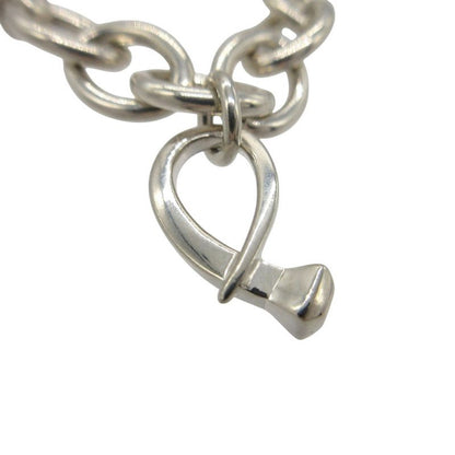 Gucci 5 Charm Bamboo G Logo Dog Tag Icon Bracelet Silver 925 0524