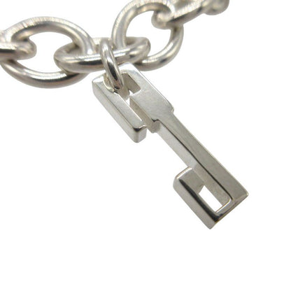 Gucci 5 Charm Bamboo G Logo Dog Tag Icon Bracelet Silver 925 0524