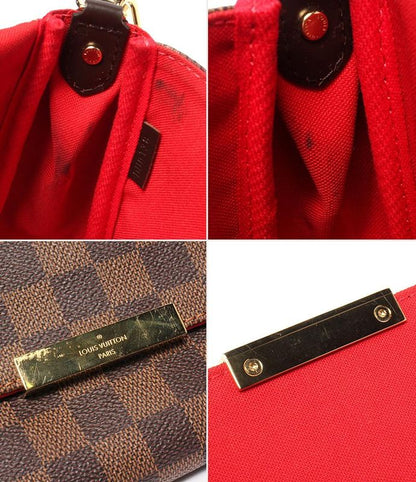 Louis Vuitton 2way Shoulder Bag Handbag Shoulder Crossbody Damier Favorite MM