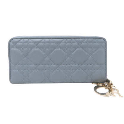 Christian Dior Long Lady Gray Wallet