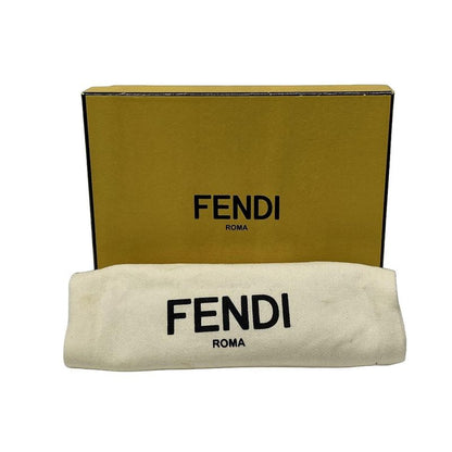 Fendi Card Case Peekaboo 8m0373 Navy Leather