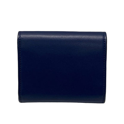 Fendi Card Case Peekaboo 8m0373 Navy Leather