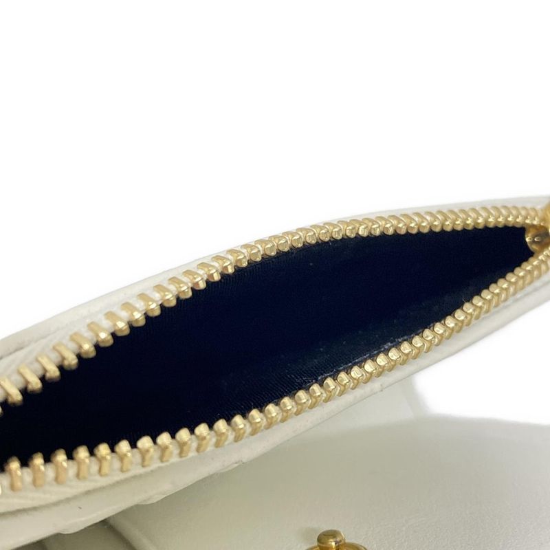 Saint Laurent Paris Bifold Wallet 668322 White X Pink X Multi Floral Pattern