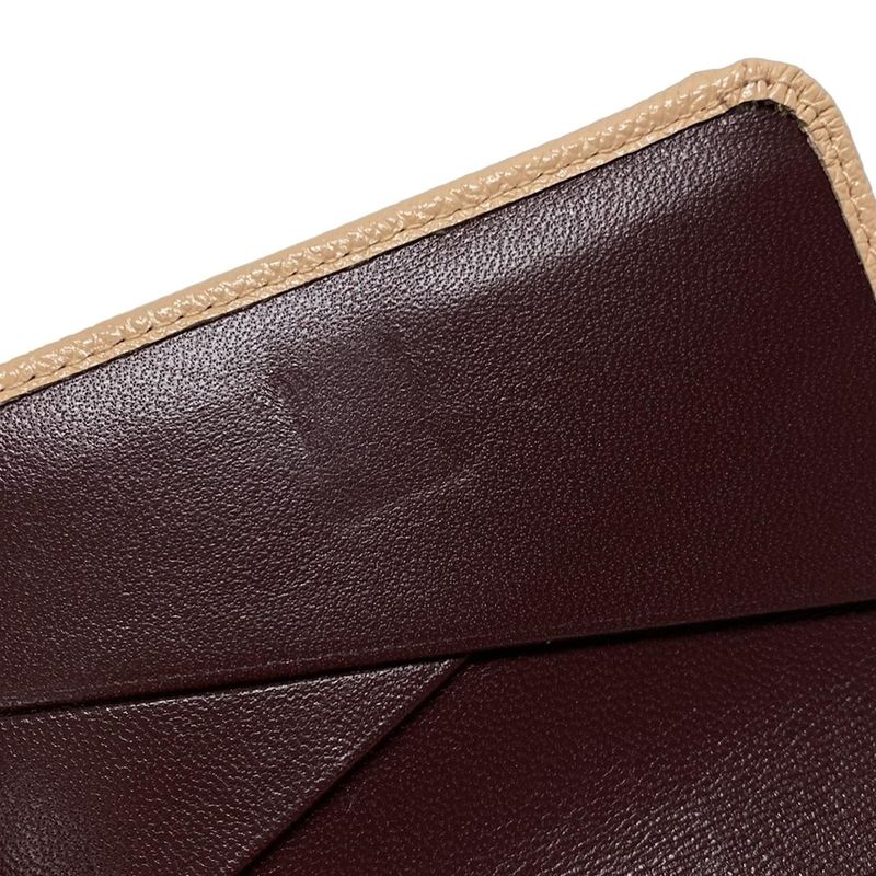 Bvlgari Trifold Wallet Bvlgari Pink Beige Leather