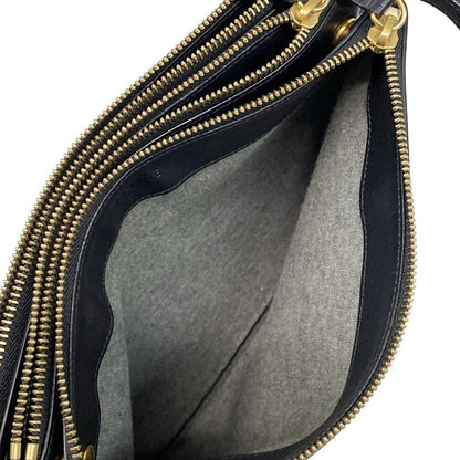 Celine Shoulder Bag Trio Large Black Leather