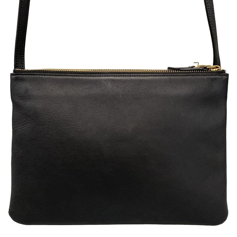 Celine Shoulder Bag Trio Large Black Leather