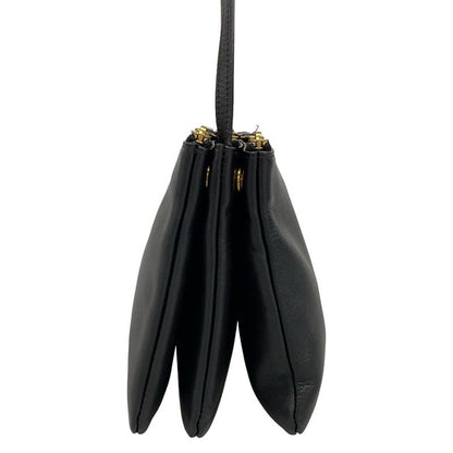 Celine Shoulder Bag Trio Large Black Leather