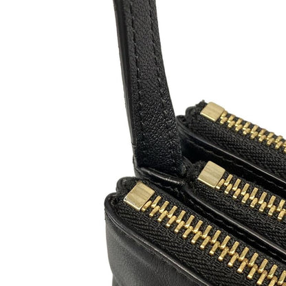 Celine Shoulder Bag Trio Large Black Leather