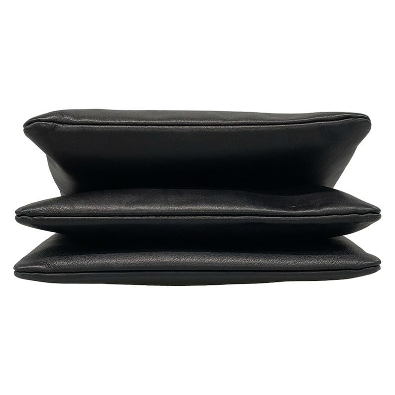 Celine Shoulder Bag Trio Large Black Leather