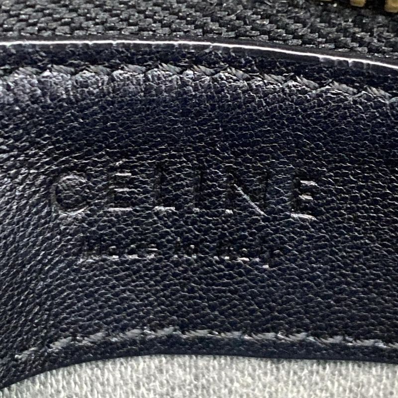 Celine Shoulder Bag Trio Large Black Leather