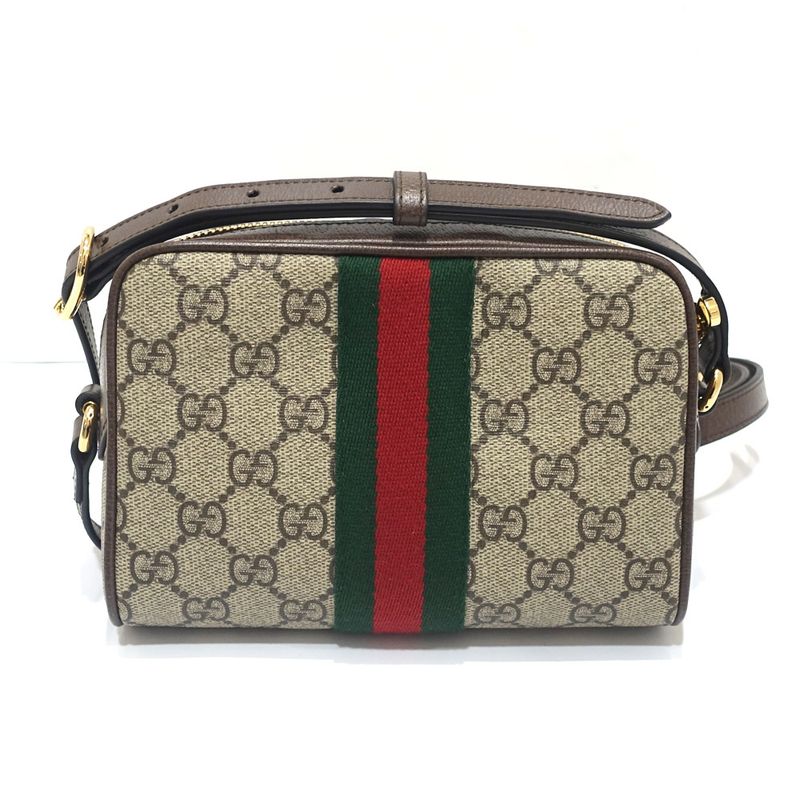 Gucci Offdia Shoulder Bag 816359 Body Bag GG Supreme Canvas Leather