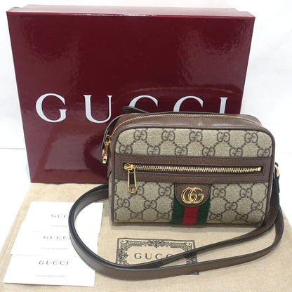 Gucci Offdia Shoulder Bag 816359 Body Bag GG Supreme Canvas Leather