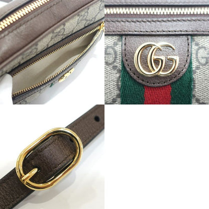 Gucci Offdia Shoulder Bag 816359 Body Bag GG Supreme Canvas Leather