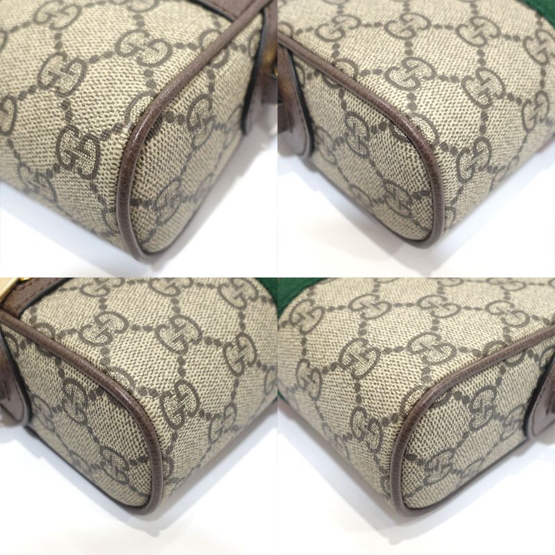 Gucci Offdia Shoulder Bag 816359 Body Bag GG Supreme Canvas Leather